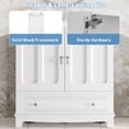 thumbnail image 5 of 30" Bathroom Vanity with Ceramic Sink, Solid Wood Frame Bathroom Sink Cabinet with Adjustable Shelf, Drawer with Divider, Solid Wood Feet, 5 of 9