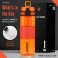 thumbnail image 2 of Squatz 24 Oz Poseidon Series Sports Water Bottle Premium Quality Wide Mouth Gym Juice Protein Flask, 2 of 7