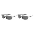 thumbnail image 4 of Minnieouse Gafas de sol deportivas para PC con protección solar de amplia aplicación antiradiación Gafas de sol sin marco de moda Piezas grises piezas grises negras 2Conjunto, 4 of 6