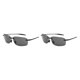 thumbnail image 4 of Minnieouse Gafas de sol deportivas para PC con protección solar de amplia aplicación antiradiación Gafas de sol sin marco de moda Piezas grises piezas grises negras 2Conjunto, 4 of 6