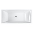 thumbnail image 3 of Bellaterra Home Messina 71 inch Freestanding Bathtub in Glossy White, 3 of 5