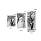 thumbnail image 5 of Monstrate 5 paneles de pintura de árbol marchito sobre fondo gris de poliéster, arte de pared, decoración del hogar para sala de estar y Artesanía, 5 of 6