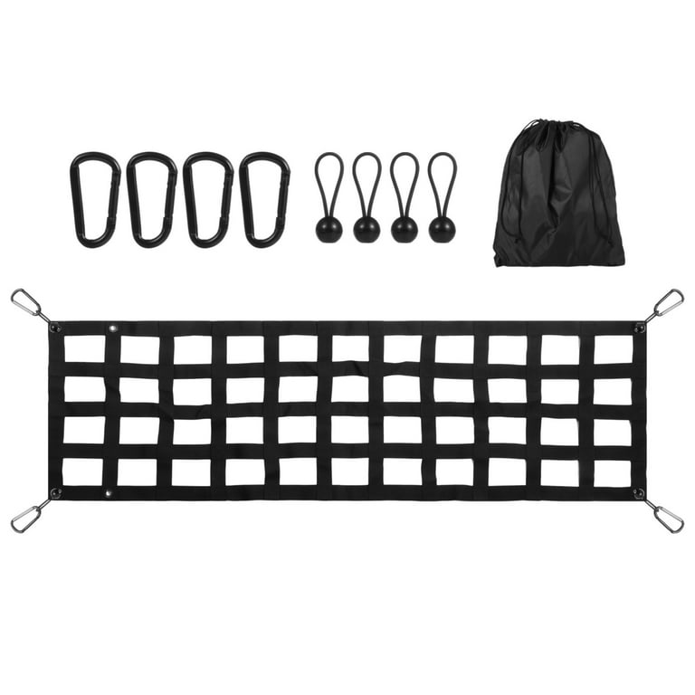 Heavy Duty Tailgate Net 60'' X 18'' Tailgate Net For Pickup Truck Bed, Easy-To-U