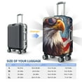 thumbnail image 6 of Daiia Bald Eagle Pilot Luggage Cover, Thickened Washable Travel Luggage Covers, Elastic Unique Baggage Covers for 18-20 inch Luggage-Medium, 6 of 9