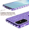 thumbnail image 5 of For Samsung Galaxy A51 5G Ring Kickstand Cute Glitter Protective Phone Case Cover - Purple, 5 of 5