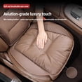 thumbnail image 2 of Breathable Nappa Leather Car Seat Cushion - All-Season Lumbar Support for Most Vehicles, 2 of 11