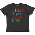 thumbnail image 3 of Inktastic My Stepmom Loves Me Youth T-Shirt, 3 of 5