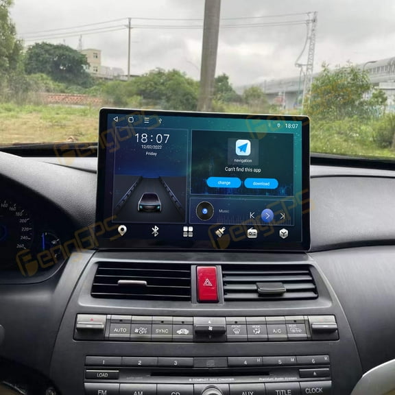 MOOKAKA 13.3 inch Carplay Screen/Radio/Multimedia Player for Honda Accord Vl 2008-2013 Models Universal Car Navigation/GPS Upgrade Headunit Android Display 1080P Touch Screen Replace System