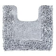 thumbnail image 5 of Better Trends 20" x 20" U-Shape Toilet Rug, 100% Cotton Bathroom Rug, Contour Mat, Water Absorbent, Non-Slip Bath Mat, Machine Washable, Silver Shaggy Border Collection, 5 of 5