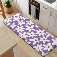 thumbnail image 5 of Purple Daisy Flower White Blooms Pattern Kitchen Rug Mat,Kitchen Runner Rugs Non Skid Washable,Decorative Kitchen Floor Mats for Kitchen,Sink,Laundry,17"x47.2", 5 of 7