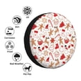 thumbnail image 3 of Bingfone Gingerbread Holiday Sweets Spare Tire Cover Weatherproof Universal Wheel Protectors for RV Camper Travel Trailer SUV Truck-15 inch, 3 of 8
