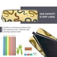 thumbnail image 5 of Pofeuu Various Snake Print Leather Pencil Case, Leather Pencil Pouch Large Capacity, Big Pencil Pouch with Zipper Vintage Pen Bag Fountain Pen Holder, 5 of 7