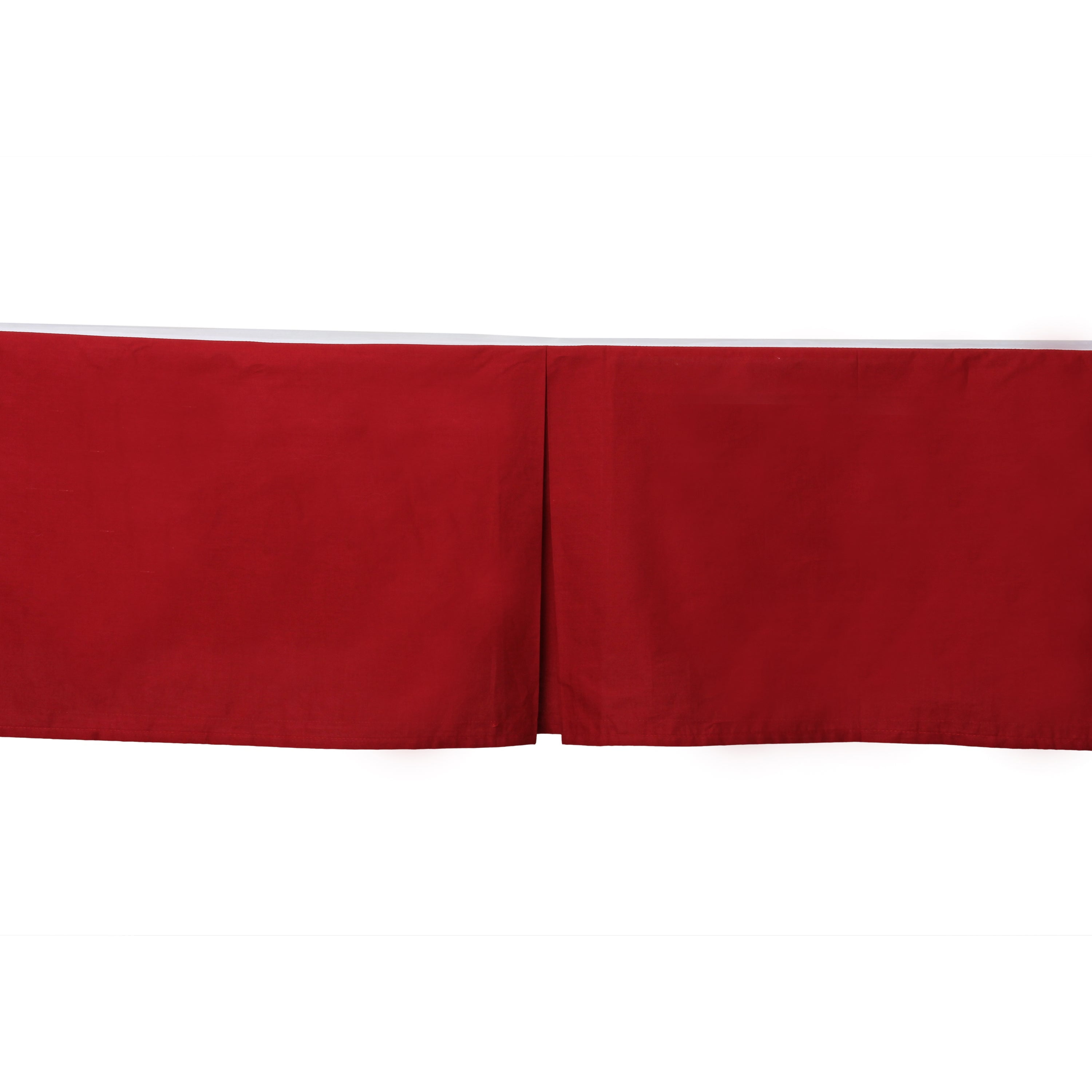 Bacati - Multiple Options of Crib or Toddler Bed Skirt or Dust Ruffle 100% Cotton Percale, Mix N Match Solid