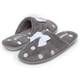 thumbnail image 2 of Zapatillas Laura Ashley de felpa gris para mujer, talla XL, 2 of 5