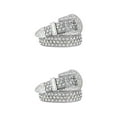 thumbnail image 3 of Langgg Stand Out In Crowd With Y2K Rhinestone Belt Party Rhinestones Belt Western Silver 115cm 2Set, 3 of 6