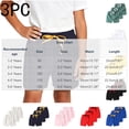 thumbnail image 3 of JOANKDMI 3-Pack Toddler Girls Casual Shorts Kids Summer Elastic Waist Play Shorts with Cute Ribbon Bowknot Lightweight Lounge Clothes for Little Girls Daily Wear, 3 of 8