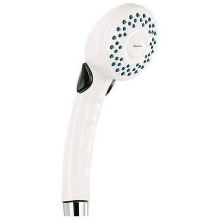 Delta 1-Spray Push Button Hand Shower in White 75009WH