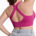 thumbnail image 6 of Mifsaly Plus Size Front Closure Bra for Women Wireless Sports Bralette with Zipper Wide Straps Full Coverage Support Comfort Bras Workout Underwear, 6 of 6