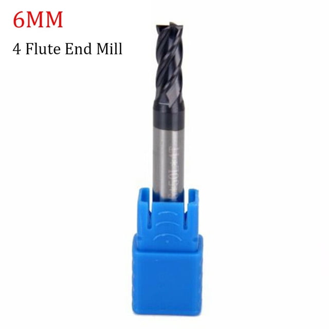 Solid Carbide End Mill 4 Teeth - AlTiN Coating Solid Carbide Milling Cutter For HPC 6mm
