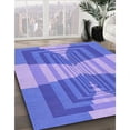 thumbnail image 2 of Ahgly Company Indoor Rectangle Patterned Blue Ribbon Blue Area Rugs, 7' x 10', 2 of 6
