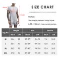 thumbnail image 4 of Men’s One Piece Pajamas Shorts Knitted Fitted Nightshirt Romper Button Down Workout Nightwear Undershirt Jumpsuit Outfits Grey Medium, 4 of 5