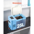 thumbnail image 3 of VEVOR Ultra Low Temperature Freezer Lab Freezer 25 L −40 ℉ to −123 ℉ Adjustable Temp, 3 of 9
