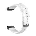 thumbnail image 3 of GAXIRE Correa de cuero para reloj, repuesto de correa de reloj de moda, sencilla, con tornillos, compatible con Garmin Forerunner 235/620/735/S20, color blanco., 3 of 6