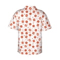 thumbnail image 3 of Balery Pastry Print Men's Hawaiian Shirts Short Sleeve Beach Shirt Relaxed Fit Vacation Button Down Shirts-, 3 of 9