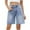 Blue, variant on Denim Shorts for Women Summer Casual Button Shorts with Pockets Trendy High Rise Wide Leg Shorts