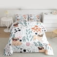 thumbnail image 2 of Homewish Cartoon Dog 3-Piece Full Size Comforter Sets for Preppy Children Kids,Dreamy Princess Bedding Comforter Set,Kawaii Animal Lightweight Bedding Sets,Luxury Bedroom Decor,Reversible, 2 of 8