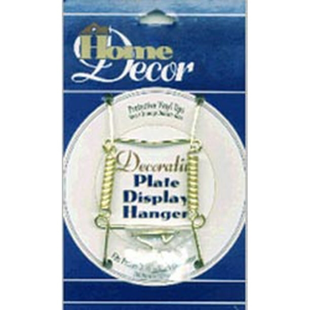 Decorative Plate Display Hanger Expandable 3.5" To 5"Gold Tone