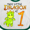 thumbnail image 4 of Inktastic Dragon 1st Birthday- Turning One Boys or Girls Baby Bib, 4 of 4
