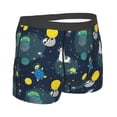 thumbnail image 3 of Fotbe Space and Animals Men’s Total Support Pouch Boxer Briefs, X-Temp Cooling, Moisture-Wicking Underwear, Regular, Long-leg and Trunk-Medium, 3 of 9