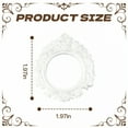 thumbnail image 4 of DESIGNICE 3Pcs Vintage Picture Frames,Round Shape Picture Frames,Embossed Pattern Photo Frame,1.97"X1.97",White, 4 of 7
