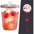 thumbnail image 4 of PLASTICPRO Disposable Plastic Tumblers Rose Gold Rim 50 Count, 4 of 6