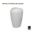 Umbra 2.4 gal Twirla Polypropylene SwingTop Lid Bathroom Trash Can