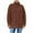 Brown, variant on Women's Turtleneck Sweater 100% Polyester Knit Pullover Soft Warm Long Sleeve Top Loose Fit Casual Comfort Wear Solid Color Everyday Sweater S-3XL
