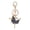 Black, variant on Ballerina Keychain for Women Girls Sparkling Rhinestone Ballet Dancer Keyring Pendant Alloy Bag Charm for Purse Wallet Car Keys
