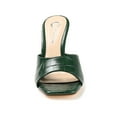 thumbnail image 6 of Journee Womens Vivvy Slip On Open Square Toe Wedge Sandals, 6 of 9