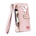 thumbnail image 4 of Case for Samsung A25 5G Wallet Leather Case Love Zipper Lanyard, 4 of 5