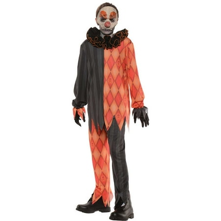 Scary Evil Clown Child Costume