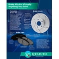 thumbnail image 4 of Front 352mm Drilled Slotted Brake Disc Rotors For 2013-2019 Ford Police Interceptor Utility, 4 of 6