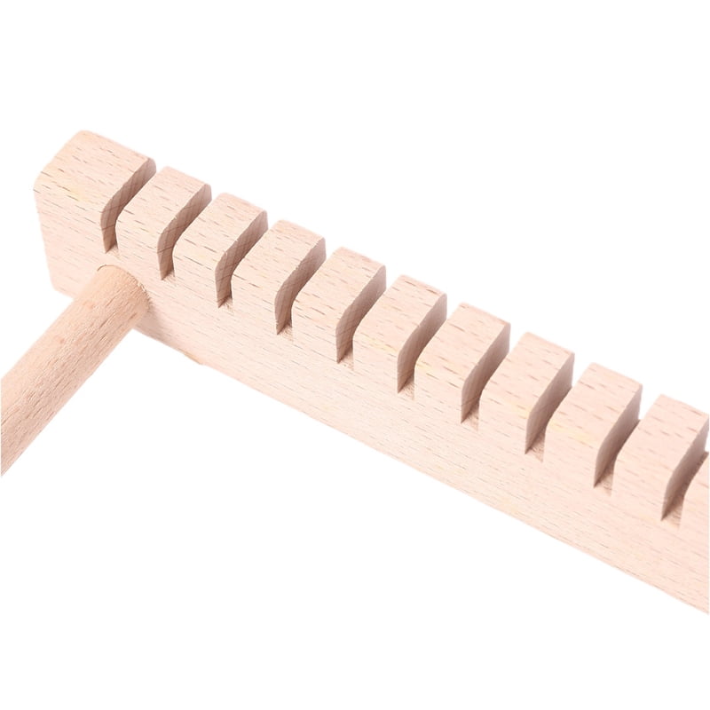 Mini Wooden Knitting Machine Weaving Craft DIY Wool Knitted Handcraft Tool Kids Educational Montessori Toys