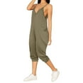 thumbnail image 5 of TAGOLD Womens Summer Jumpsuit,Women's Summer Casual Breathable Comfort Sports Suspender Solid Color Jumpsuit Pants, 5 of 5