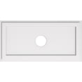 thumbnail image 1 of Ekena Millwork CMP30X15RE-04000 4 in. ID x 10.5 in. Rectangle Architectural Grade Médaillon de Plafond Contemporain PVC, 1 of 4
