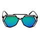 thumbnail image 2 of Gafas de sol de moda vintage con montura poligonal para hombre y mujer, lentes espejadas, 8 colores disponibles. 8, 2 of 9