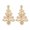 Pearl Christmas Tree, variant on Luxurious Christmas Tree Crystal Zircon Earrings Stud Drop Dangle Women Jewelry-Christmas Tree #7