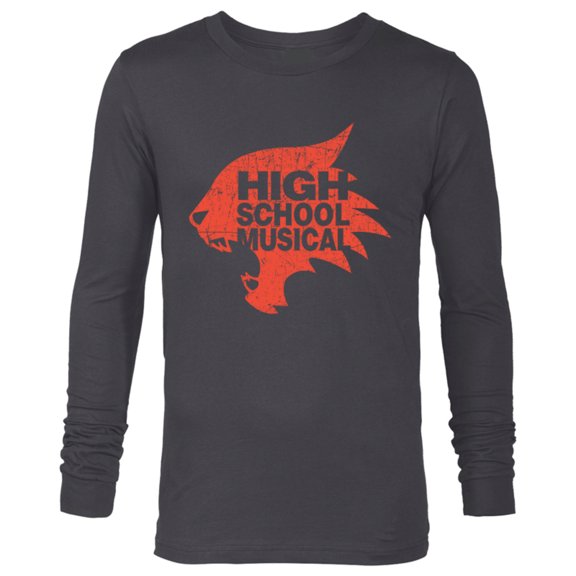 Disney Channel High School Musical Wildcats - Long Sleeve T-Shirt for Men - Customized-Charcoal Heather