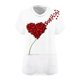 thumbnail image 5 of Xuyuer Women's Plus Size Leisure V-Neck Short Sleeve Printed Base Layer Shirt, Comfortable Casual Top for Everyday Wear, Relaxed Fit and Versatile Layering, 5 of 5
