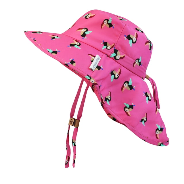 FlapJackKids - Sun Hat with Neck Cape - Toucan - S (6M-2Y)